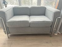 Cassina LC2 Kaschmir Sofa grau Zweisitzer Le Corbusier Chrom Berlin - Steglitz Vorschau