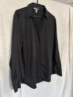 Satin Hemd/ Bluse H&M schwarz Gr. M Nordrhein-Westfalen - Meerbusch Vorschau