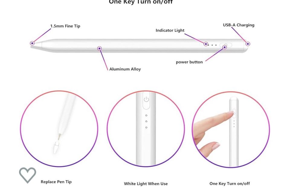 Für Apple iPad, Kedoo Stylus Stift  Magnetische Stylus Pen in Hochheim am Main