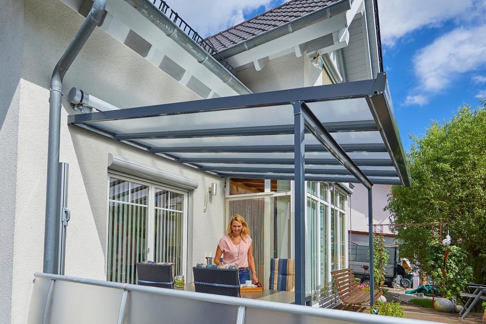 Terrassenüberdachung Gutta Bausatz Typ A Anthrazit 3x3 - Neuware in Moers