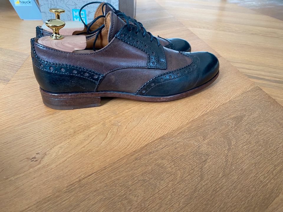 Moma Herren Brogue Schnürschuhe, Gr. 40, made in Italy in Düsseldorf