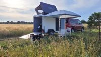 Vermietung Bike Camper - Kofferanhänger Böckmann mit Wild Land Dachzelt und Fahrradträger mieten KT 2513/135 F Niedersachsen - Syke Vorschau