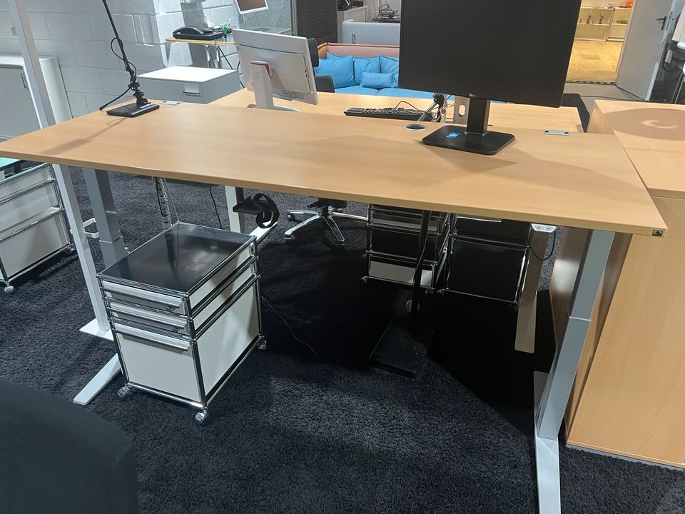 200 x Steh Sitz Schreibtisch / Höhenverstellbarer Schreibtisch in Ludwigshafen