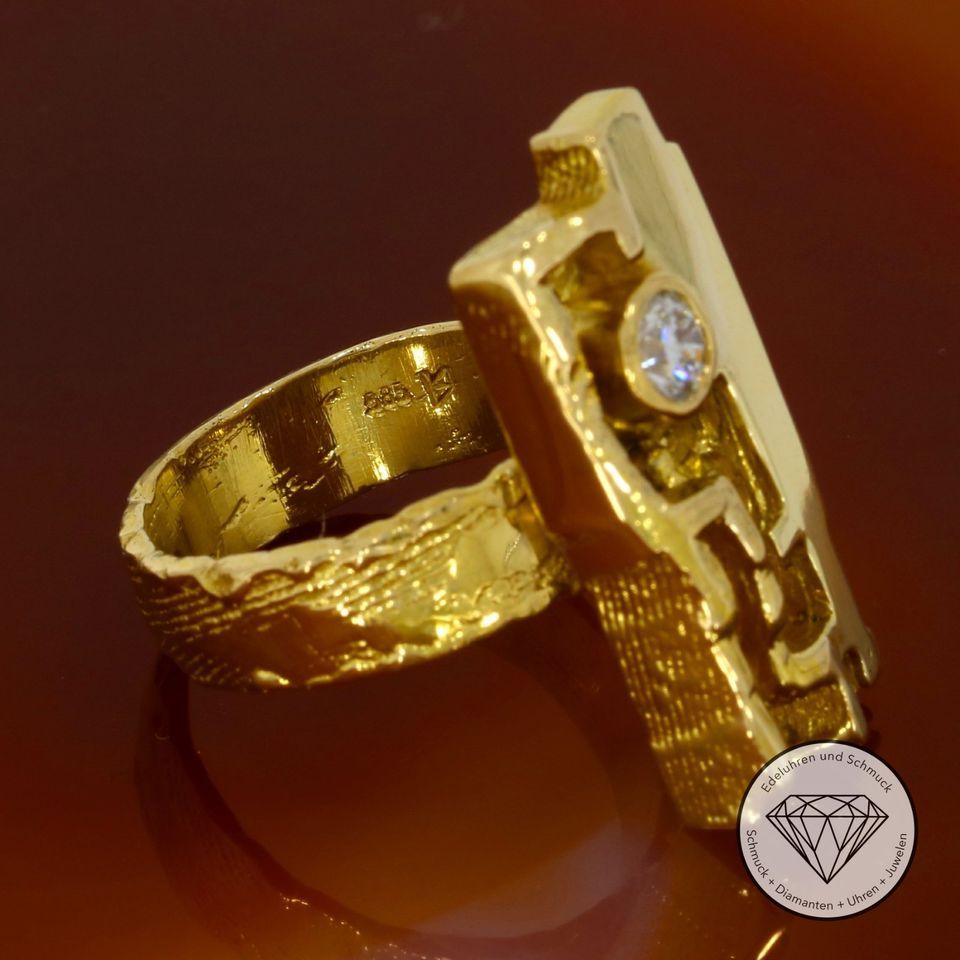 WERT 3790€ Design Brillant 0,40 ct Ring 585 Gold KT XXYY M*188944 in Duisburg