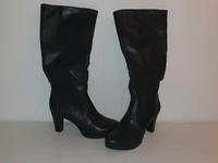 ⭐️Stiefel schwarz Schuhe Gr. 39 Leder TOP! Bayern - Gochsheim Vorschau