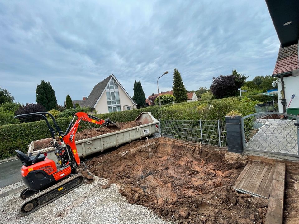 Minibagger Microbagger Bagger Mieten Baumaschine in Fürth