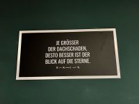 Blechschild schwarz Spruch Dachschaden 20x40cm Bayern - Schwabhausen Vorschau
