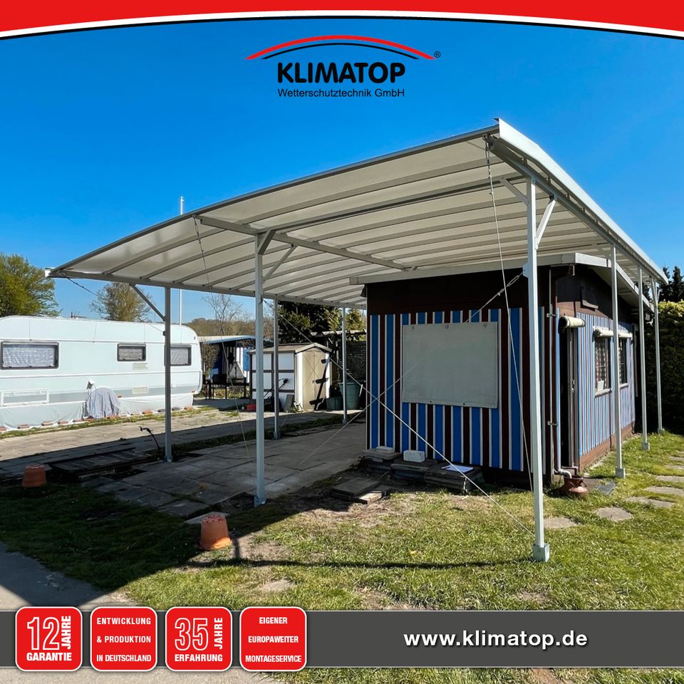 Wohnmobil Wohnwagen Doppel-Carport TWINPORT 600 x 600 cm von KLIMATOP in Bückeburg