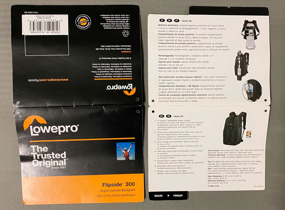 Leichter Fotorucksack, Lowepro Flipside 300 in Krefeld