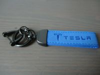 Schlüsselanhänger Tesla Leder blau Bayern - Markt Schwaben Vorschau