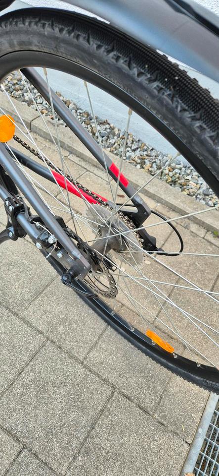 Fahrrad Riverside 500 Crossbike 28 Zoll grau / rot Größe M in Passau