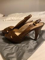Prada Highheels/Sandalen/Sandaletten/Peeptoes, Gr. 38, braun Nordrhein-Westfalen - Haan Vorschau
