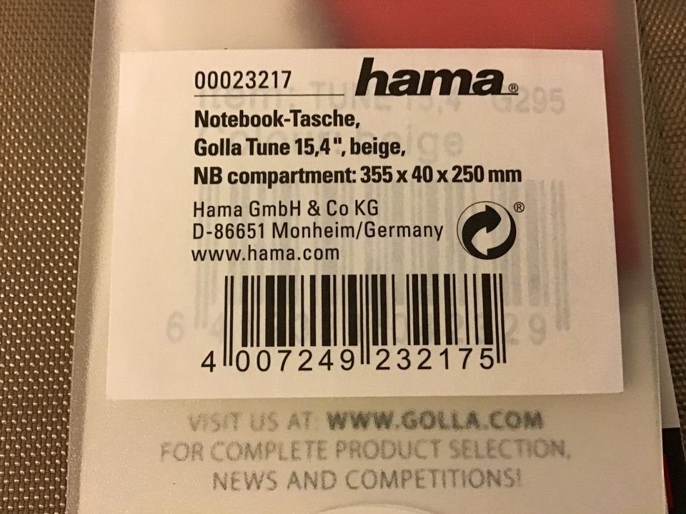 Notebook Tasche von „Hama“ in St. Ingbert