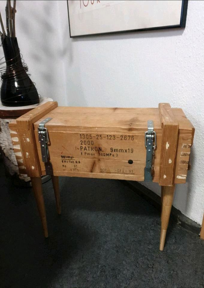 Munitionskiste Deko Holz Upcycling Couchtisch Aufbewahrungskiste in Hamm