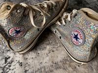Converse Chucks mit silbernen Pailletten Bayern - Höchberg Vorschau
