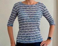 Stradivarius Gestreifte Strickbluse Top Strickpullover Stricktop Frankfurt am Main - Ostend Vorschau