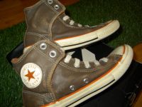 Converse Allstar Leder Chucks Slip-on braun mit Klett Gr.34 Nordrhein-Westfalen - Lünen Vorschau