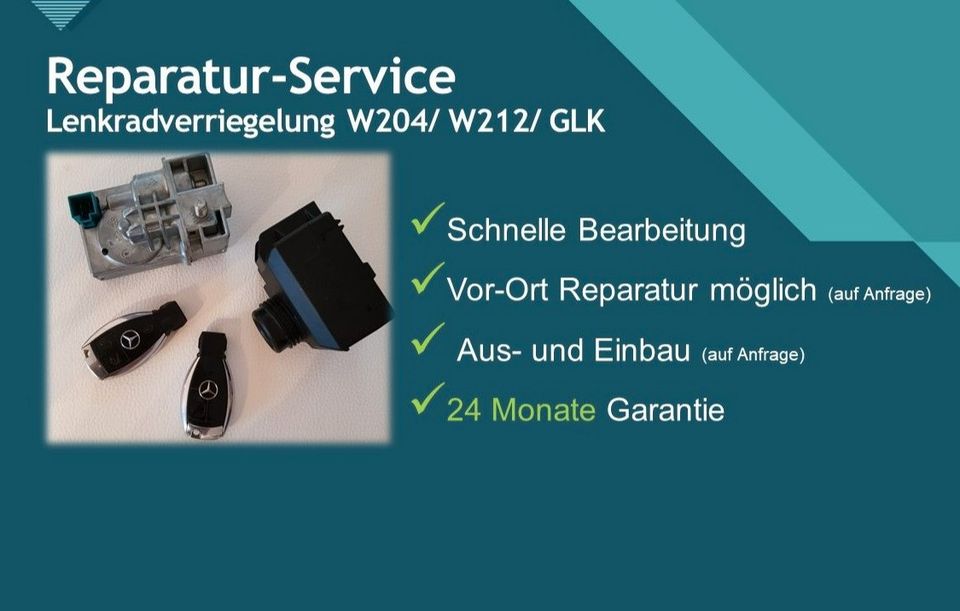 Mercedes W204 W212 W207 ELV Lenksäulenmodul Reparatur SLK in Nürnberg (Mittelfr)