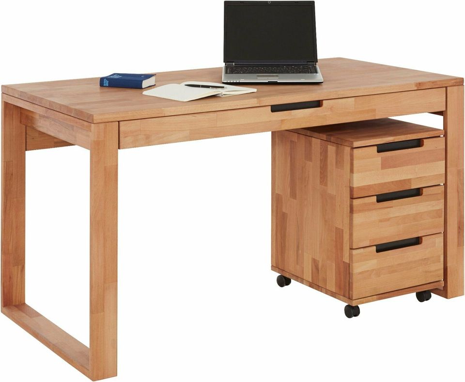 Schreibtisch mit Rollcontainer und Schublade, Massivholz Buche in  Baden-Württemberg - Fellbach | Büromöbel gebraucht kaufen | eBay  Kleinanzeigen ist jetzt Kleinanzeigen