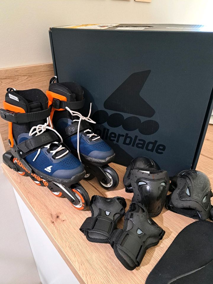 Set Rollerblade 33-36.5 verstellbar Schoner 34 35 Inline Skates in Laußnitz