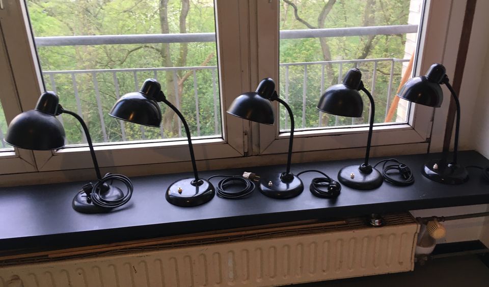 Kaiser Idell Schreibtischlampen 5 Stück Originallack Sammeln alt in Hamburg