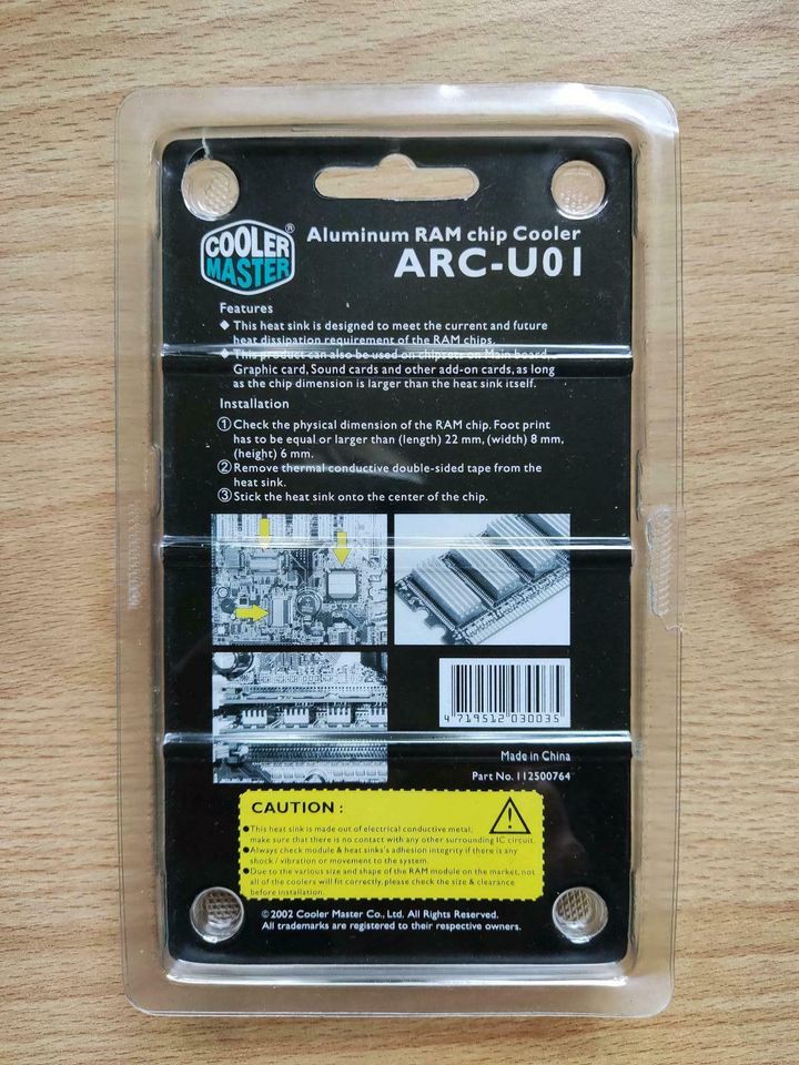 8 Aluminium RAM Chip Cooler ARC-U0I, 22x8x5 mm, NEU in Norderstedt