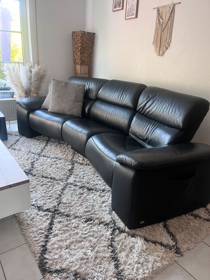 himolla Couch Sofa Echtleder Sitzgarnitur in Bergheim