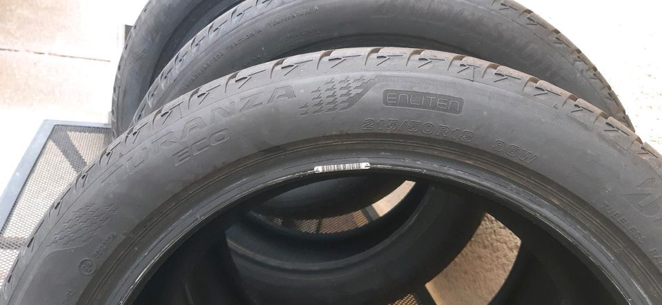 4x Sommerreifen Bridgestone Turanza Eco 215/50R18 96W in Strehla