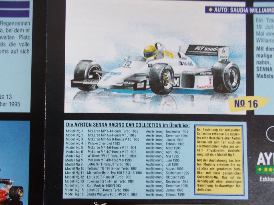 F1 Minichamps Sammlung 1:43 Ayrton Senna Formel 1 RAR in Denzlingen