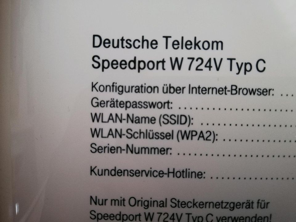 Speedport W724V Router in Burg (Dithmarschen)