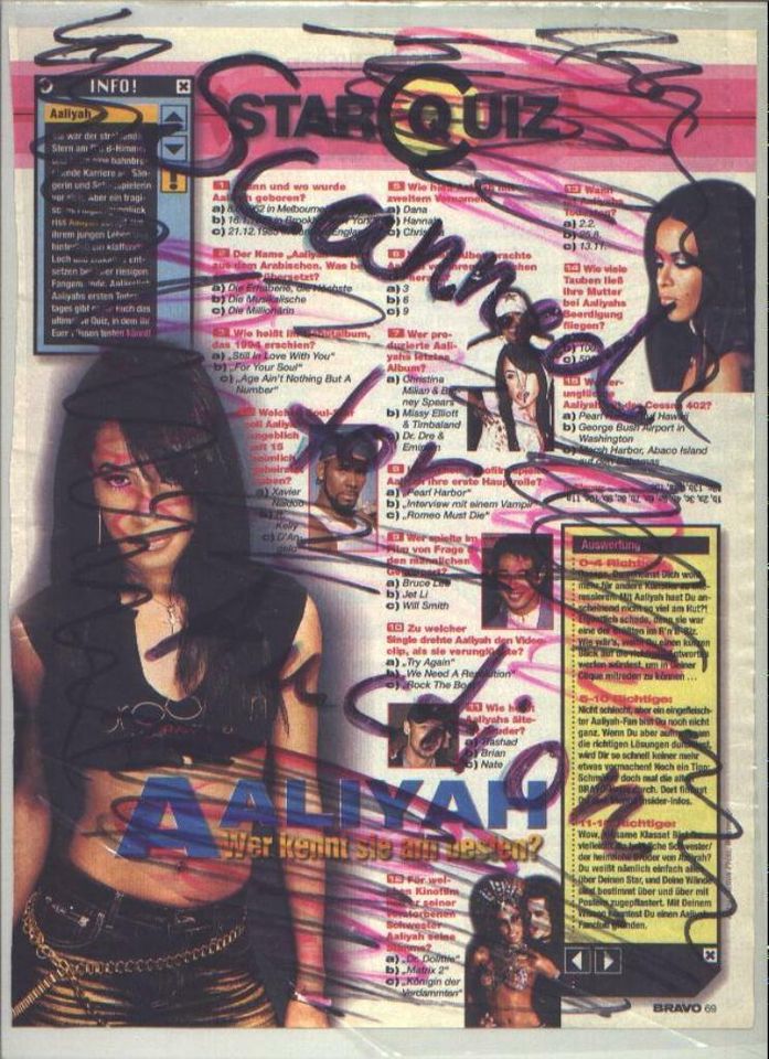 Aaliyah, Billy Crystal,Perry Rhodan: toll Presse, Nicole Trunfio in Castrop-Rauxel