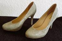 Pumps High Heels Graceland Gold glitzernd Gr.37 wie NEU Rheinland-Pfalz - Lörzweiler Vorschau