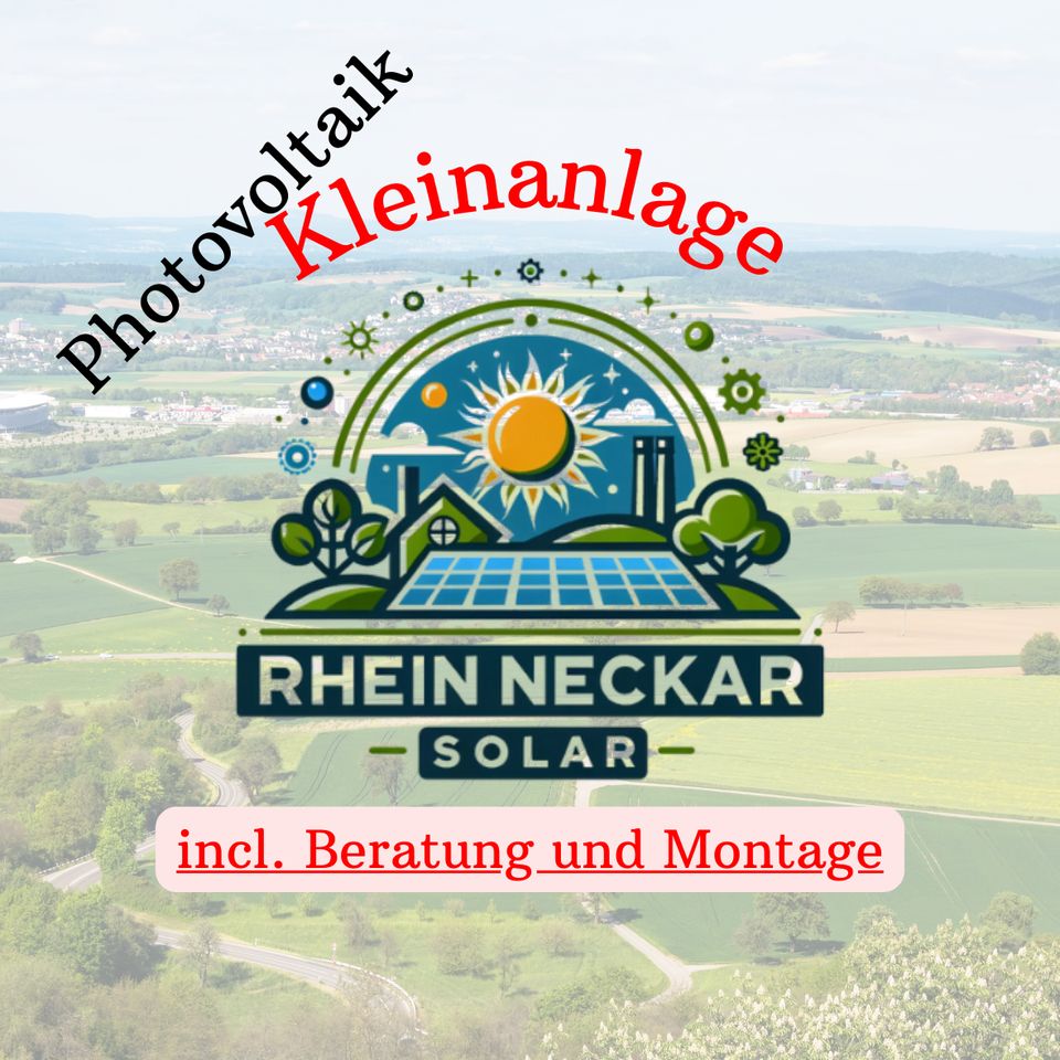 Photovoltaik Kleinanlage; 4 Module, 2 kWh Speicher in Sinsheim