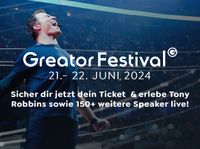 2 Tickets Gold-Oberrang für das Greator-Festival am 21.-22.6.24 Nordrhein-Westfalen - Hennef (Sieg) Vorschau