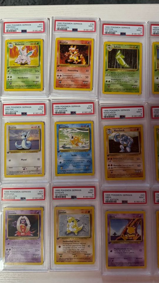 Pokémon Base Set  Karten 1. Edition Pokemon Deutsch PSA no Glurak in Verden