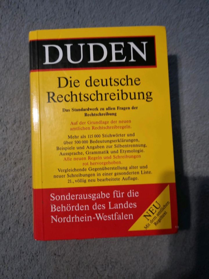 Duden •  Die deutsche Rechtschreibung , Band 1 (1996, Gebundene A in Wuppertal