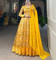Anarkali sommer kleid indien in gelb Niedersachsen - Munster Vorschau