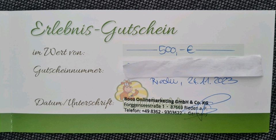 Bauernhof.de Gutscheine je 500€ in Bielefeld
