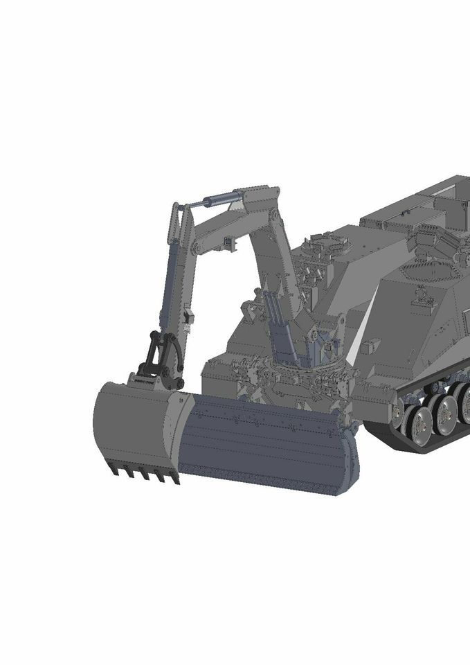 Modellbau / Pionierpanzer Kodiak 3D-Modell im Maßstab 1/8 in Roggenburg