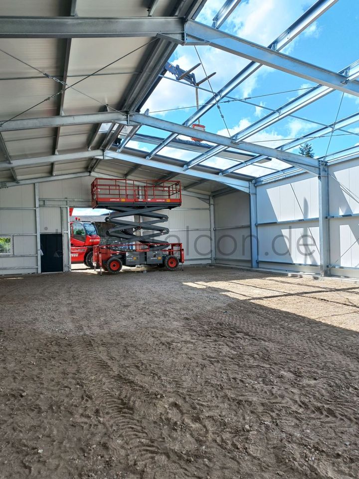 10x10x4,3m Stahlhalle Konstruktion - Industriehalle Lagerhalle PV in Nürnberg (Mittelfr)