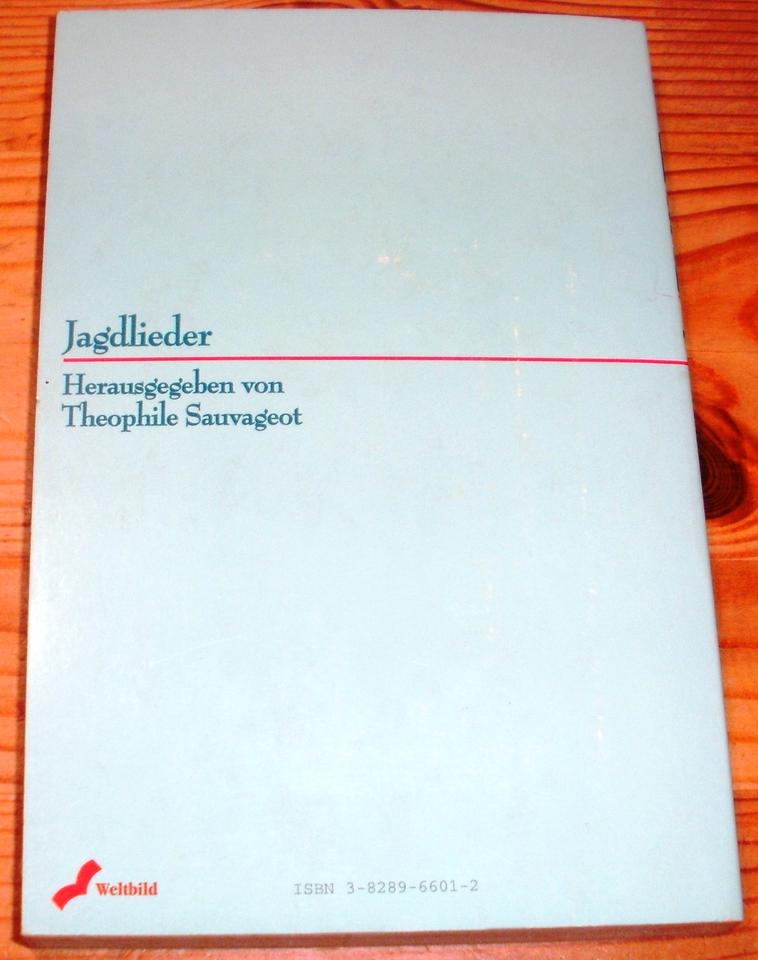 Musikbuch: Deutscher Liederschaftz Jagdlieder Band 4; Petersdorf in Dietfurt an der Altmühl
