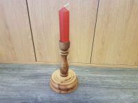 Unikat Gedrechselter Holz Kerzenhalter/ -leuchter 23,5 cm + Kerze Sachsen - Tannenberg Vorschau