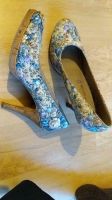 Tamaris Pumps High Heels Blumen blau Sommer Niedersachsen - Meppen Vorschau