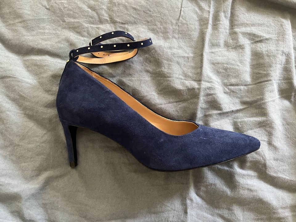 Maison Baum High Heels 39 Wildleder Aphrodite Blau in Stadland