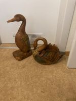 2x Enten Holz Figuren Deko Ente Garten Hütte Nordrhein-Westfalen - Oberhausen Vorschau