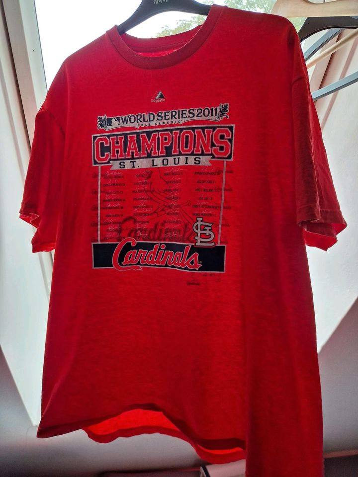 Vintage MAJESTIC MLB T-SHIRT XL St Louis Cardinals WORLDSERIES CH in Augsburg