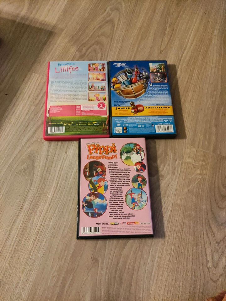 Kinder DVD-Set Pippi Langstrumpf, Prinzessin Lillifee und Robots in Mannheim