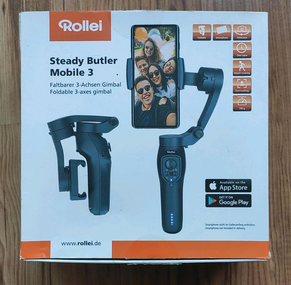 Selfie Stick Rollei Steady Butler Mobile 3 - faltbarer 3 Achsen in Escheburg