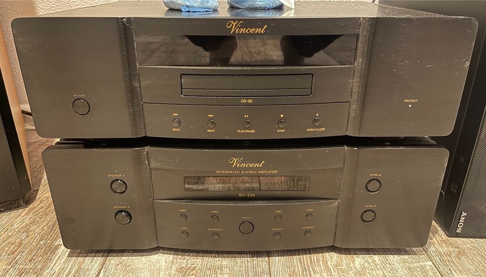 Vincent CD-S5 CD Player schwarz Hi-Fi in Bous