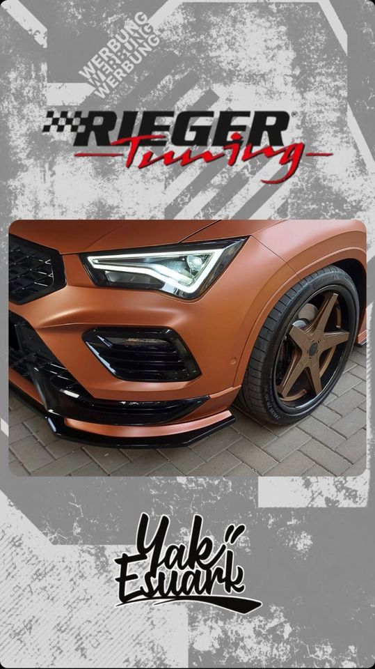 Rieger Tuning - CUPRA Ateca 5FP FL Frontschwert Spoiler YAK in Ludwigsfelde